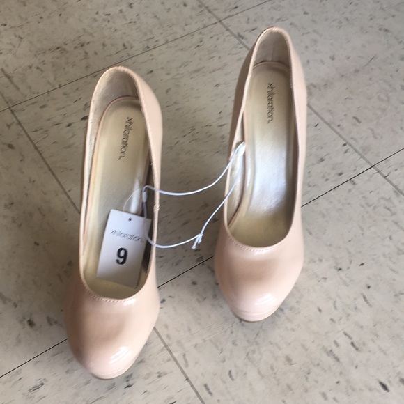 Xhilaration Shoes - NWT 5” Nude Platform Xhilaration Heels